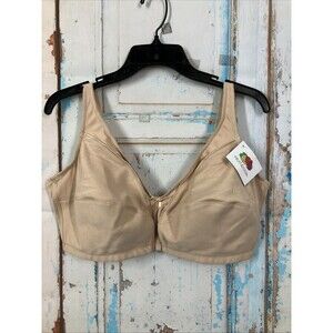 Fruit of the Loom Women's Seamed Wirefree Bra Style 96825 Size 44C Beige 100% Co